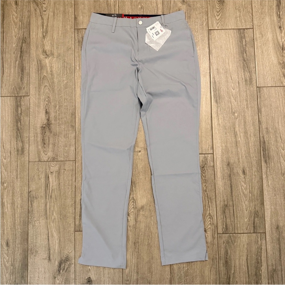 Puma Golf Pants Gray 33x34 Performance Stretch Mens Brand New w/ Tags 578181 03